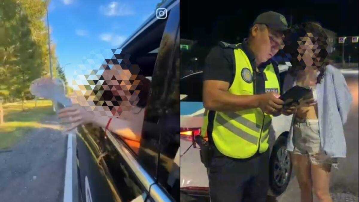 Высунулась из окна авто ради видео: участников опасной съёмки наказали в Жетысуской области