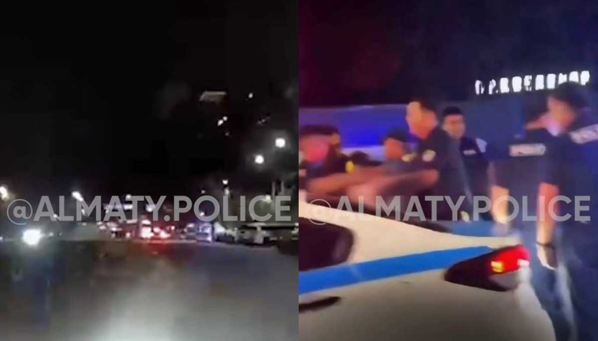 Пьяного водителя задержали после полицейской погони в Алматы