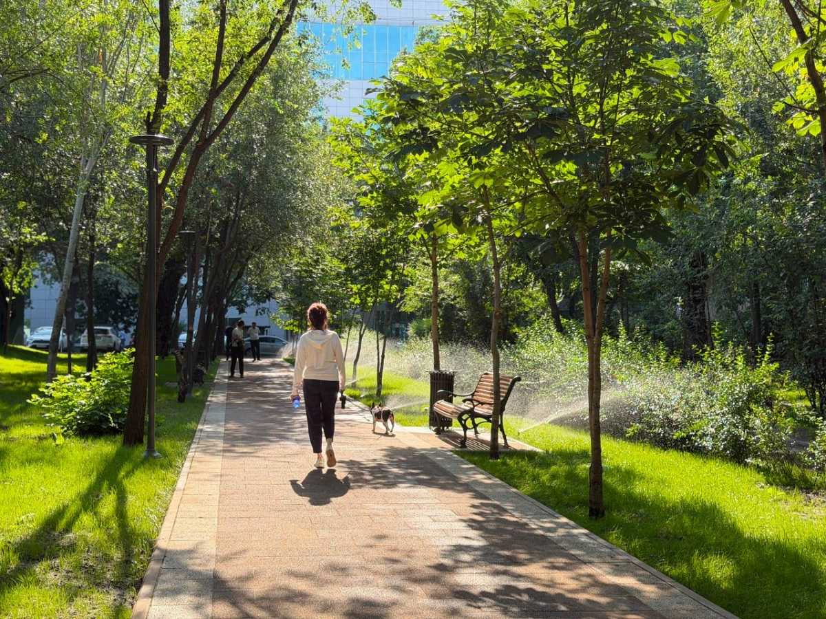 Аллею медицинских работников благоустроили в Алматы