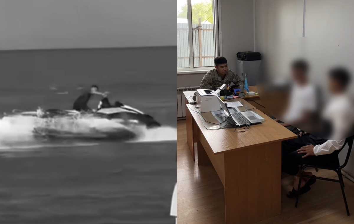 Опасные манёвры на Алаколе: видео в соцсетях помогло найти лихача на гидроцикле