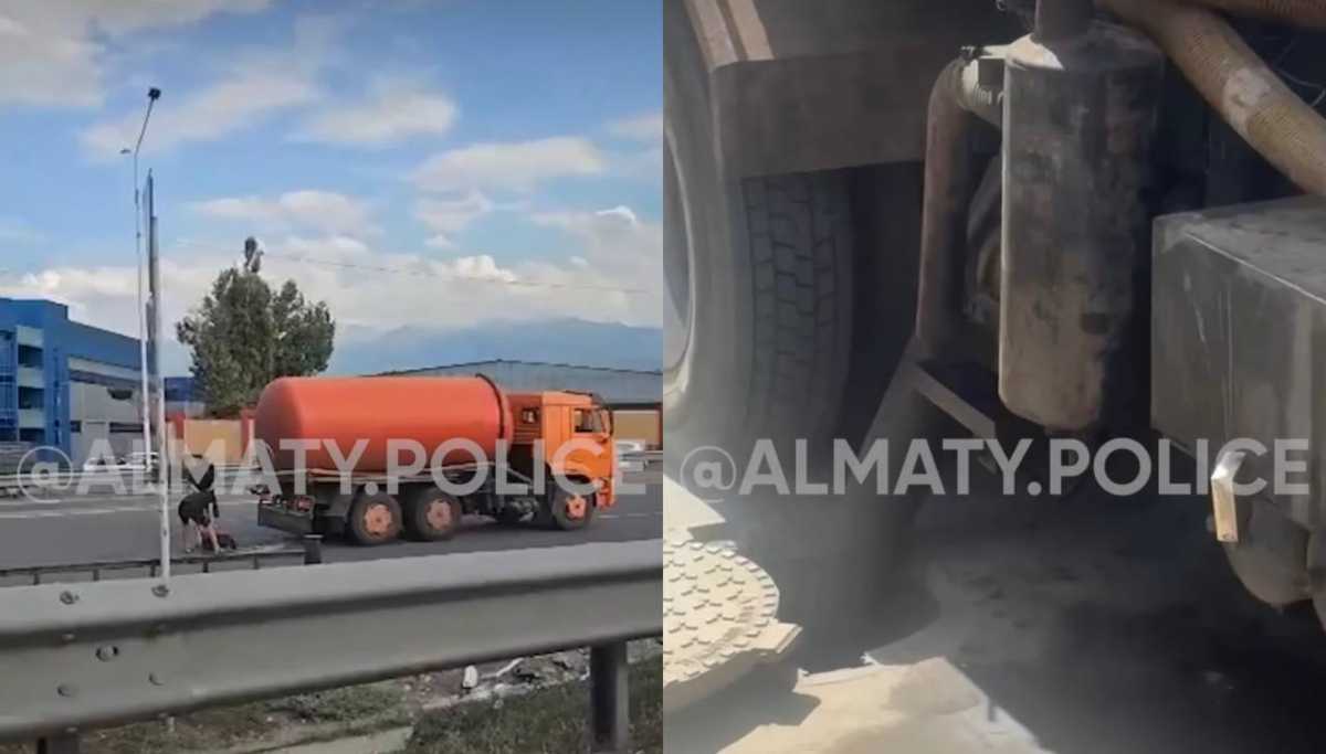 Более 560 водителей наказали за незаконный слив отходов в Алматы