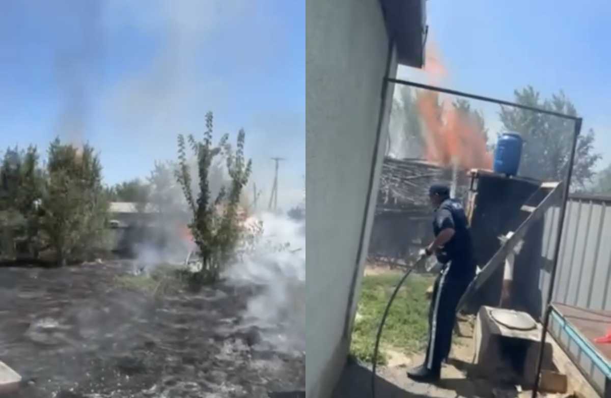 Полицейские получили ожоги, спасая людей из горящего дома в Алматинской области