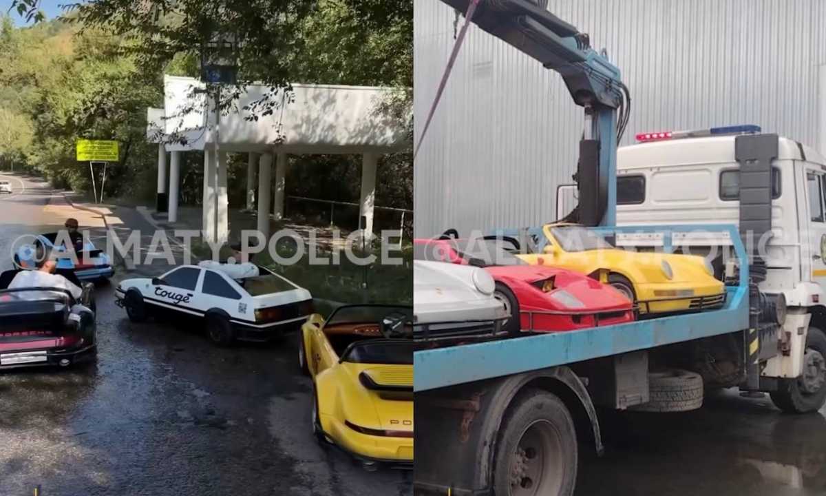 Дорогу к Медеу превратили в гоночный трек: любителей картинга наказали в Алматы