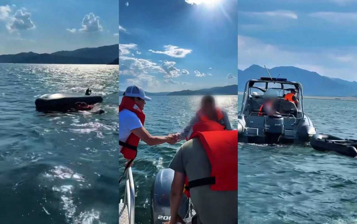 Ветер перевернул лодку: пенсионера спасли на Бухтарминском водохранилище