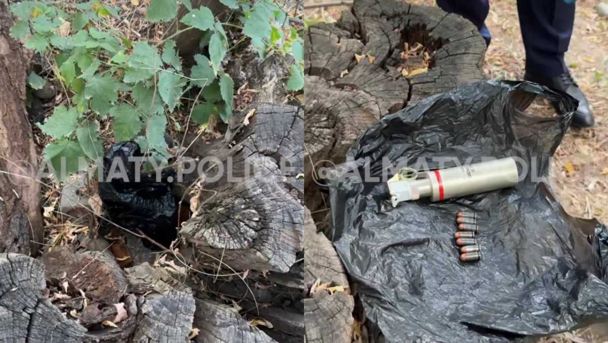 Пакет с боеприпасами нашли во дворе жилого дома в Алматы