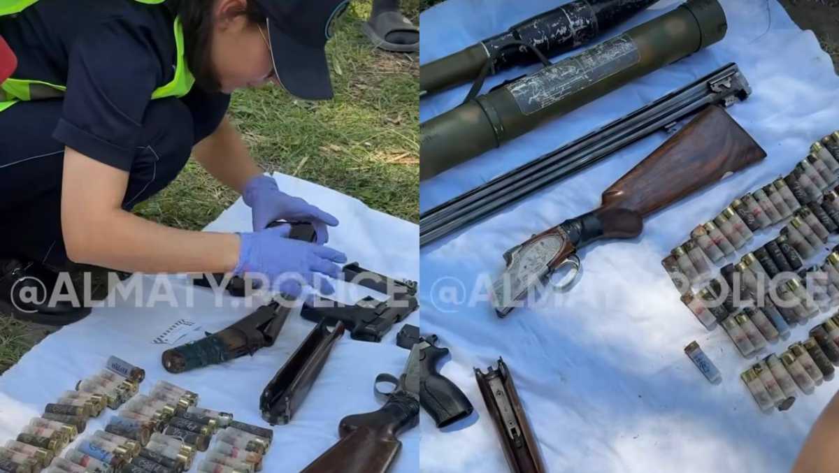 Схрон с оружием и боеприпасами обнаружили в Алматы