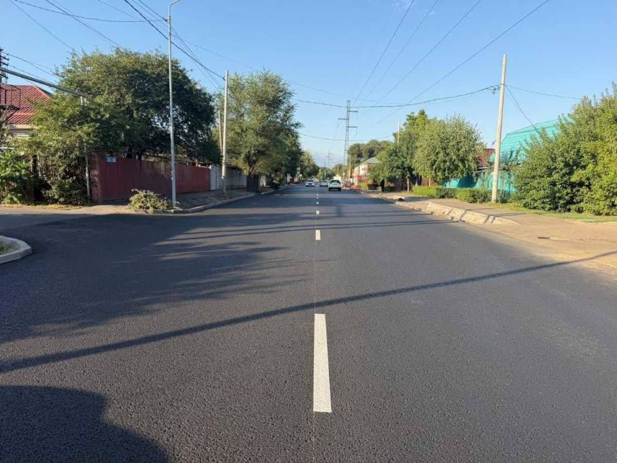 15 магистральных улиц отремонтировали в Алматы к 1 сентября