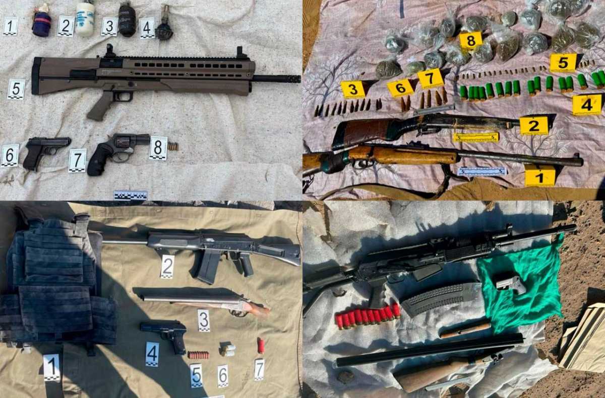 Автоматы, пистолеты и гранаты: КНБ изъял почти 60 единиц оружия в 12 регионах Казахстана