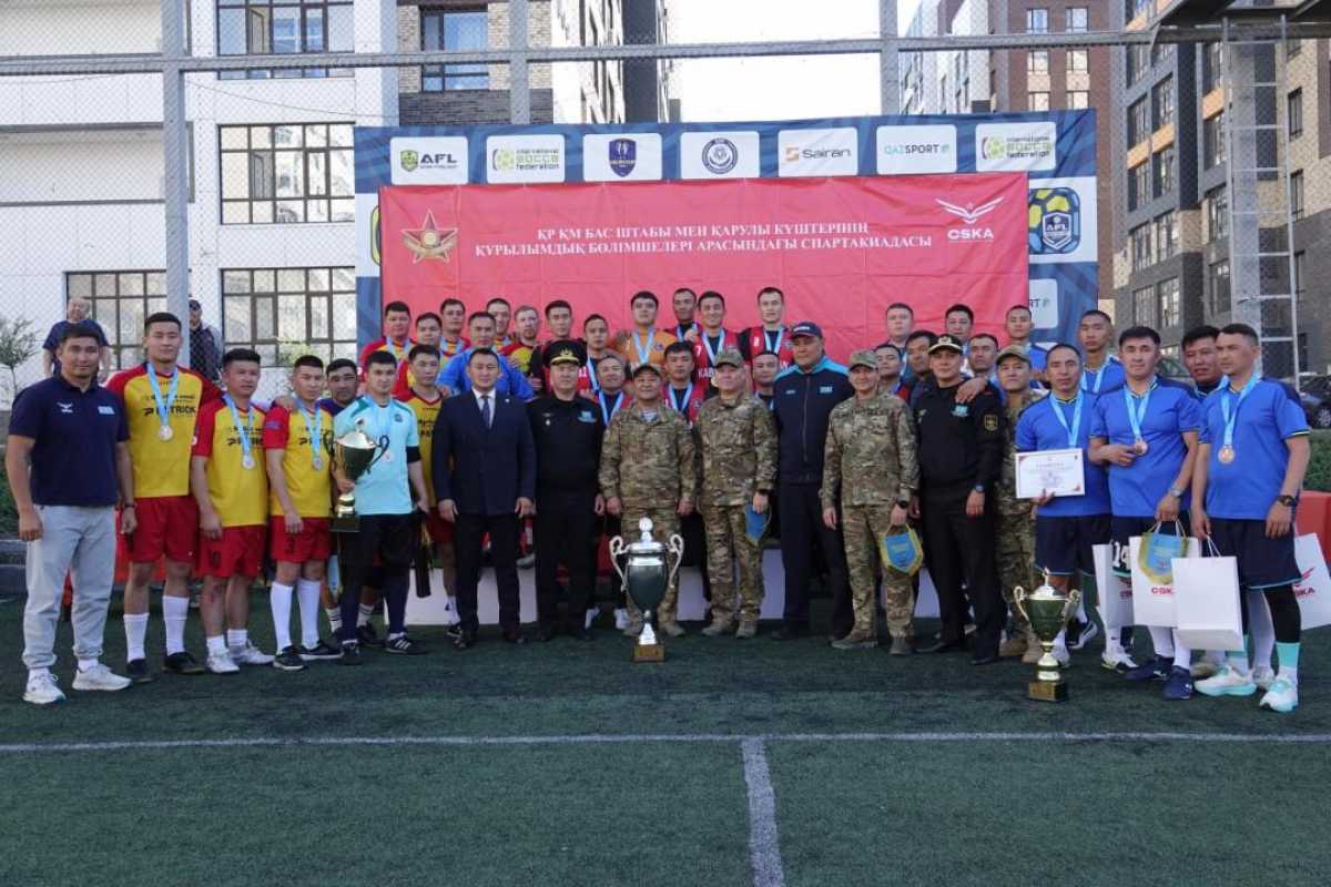 В Астане определили победителей чемпионата по мини-футболу среди подразделений Министерства обороны