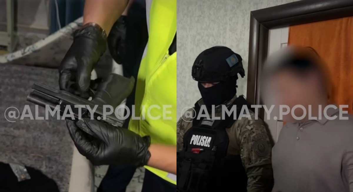 Спецоперация в Алматы: у ранее судимого мужчины нашли предмет, похожий на пистолет