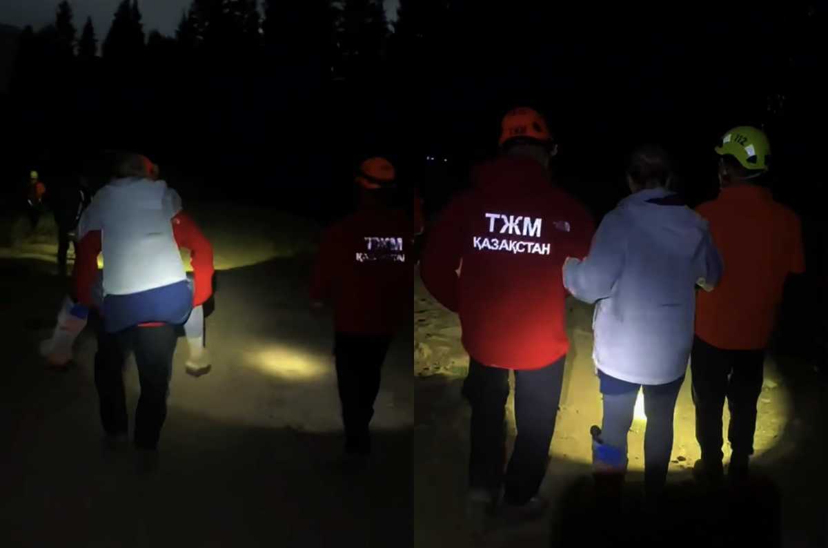 Травмированную туристку спасли в горах Алматы
