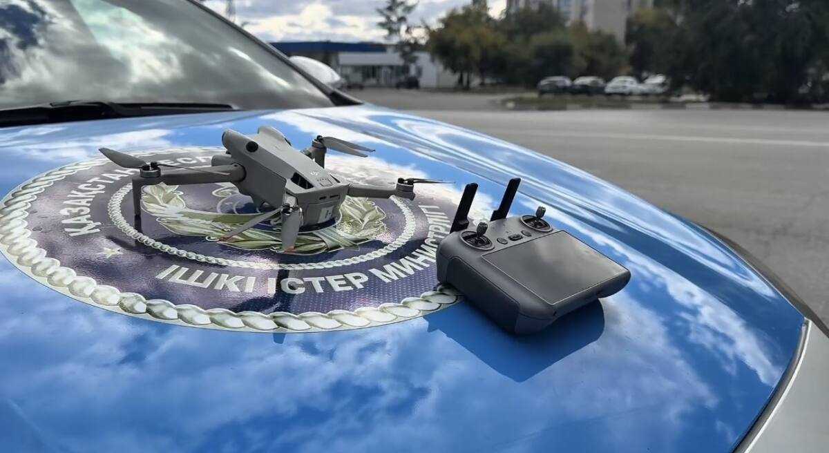 С помощью БПЛА выявили 55 нарушений ПДД за неделю в Костанайской области