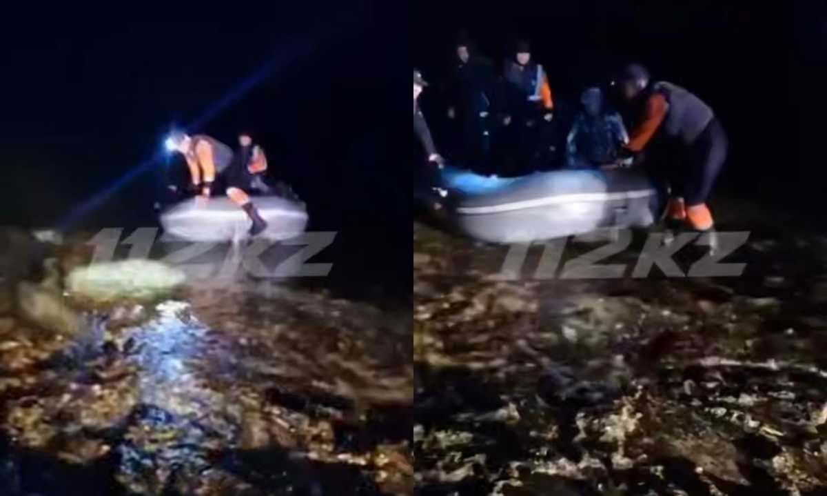 Лодку с тремя людьми унесло в Каспийском море в Мангистауской области