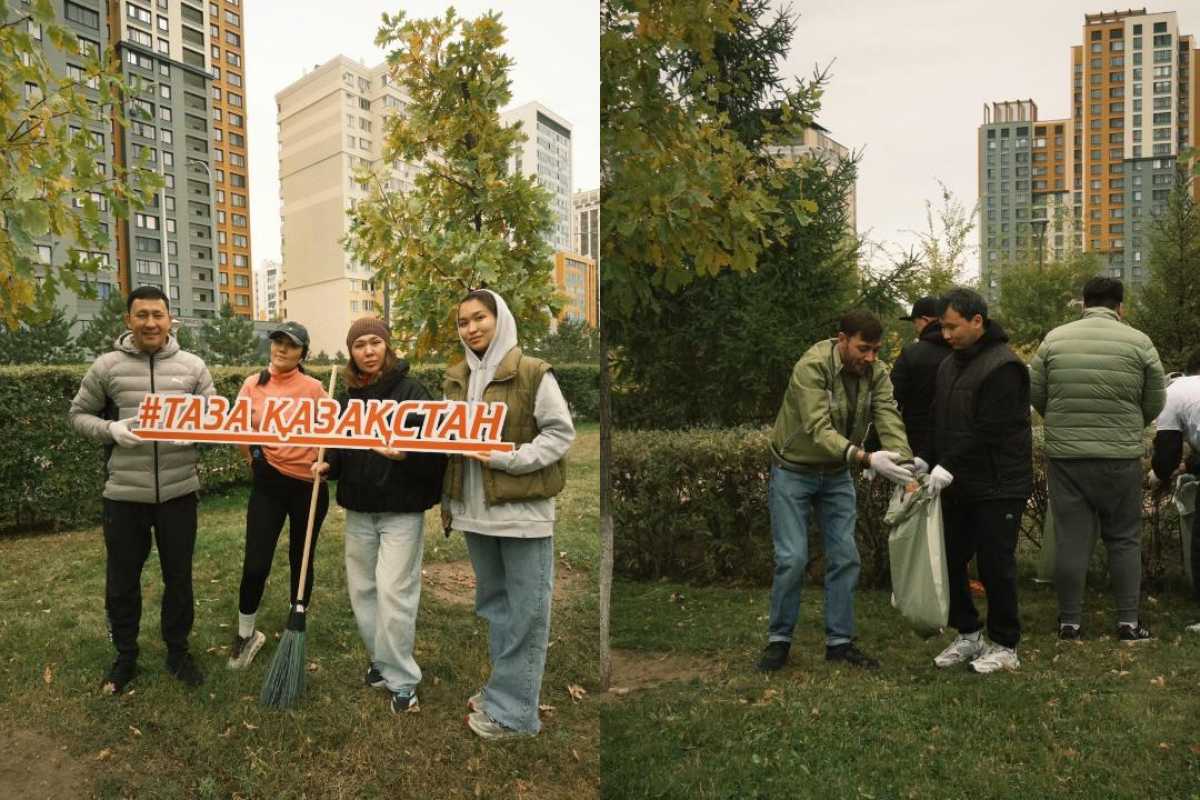 В Астане продолжается экологическая акция «Таза Қазақстан»