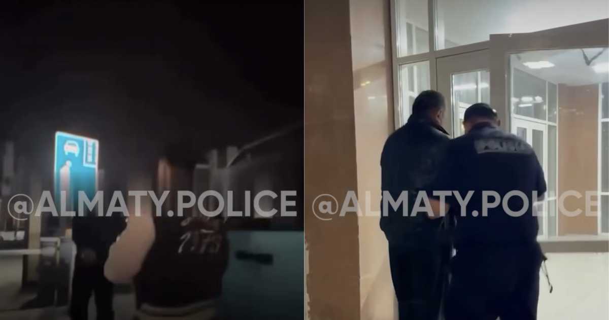 Охранник устроил скандал у шлагбаума в Алматы и получил 10 суток ареста