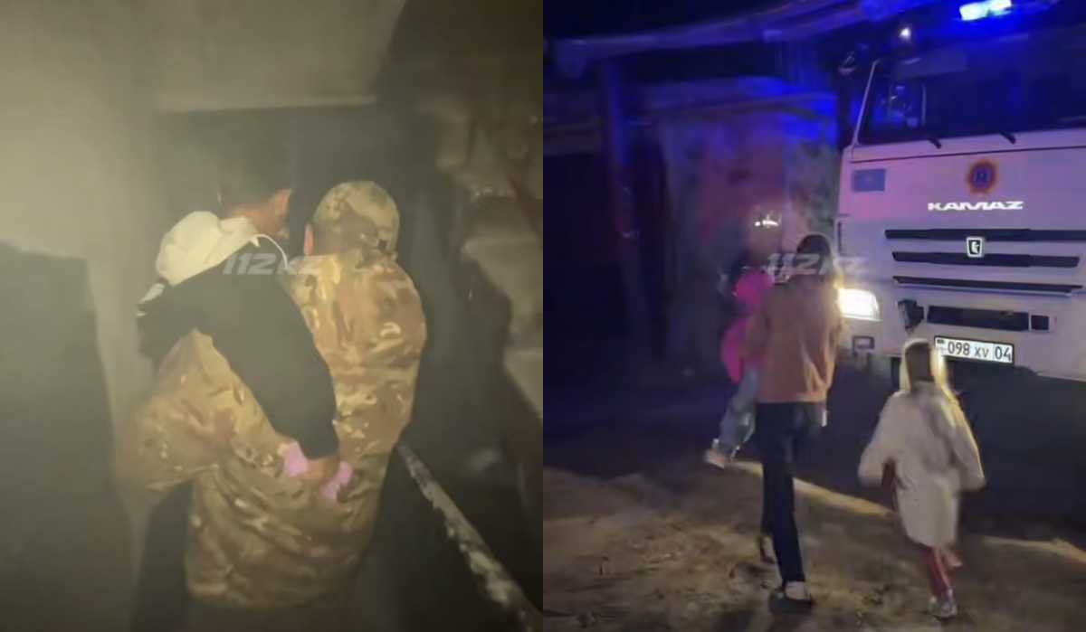 Пожар в жилом доме в Актобе: спасатели эвакуировали шесть человек