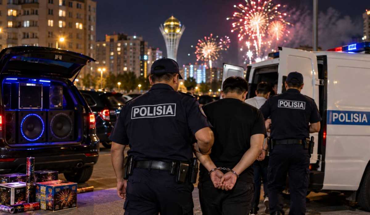 Фейерверки и громкая музыка по ночам: почти 20 нарушителей арестовали в Астане