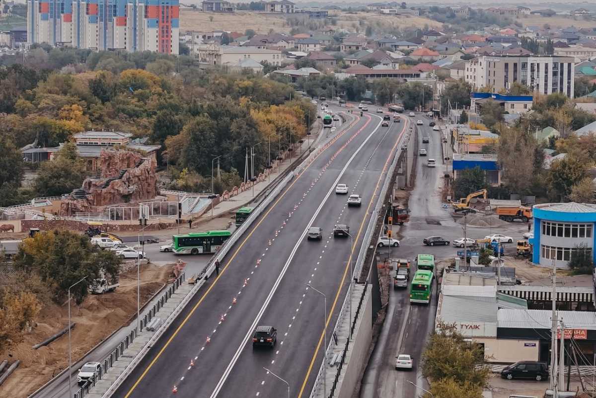 В Шымкенте открыли новую транспортную развязку