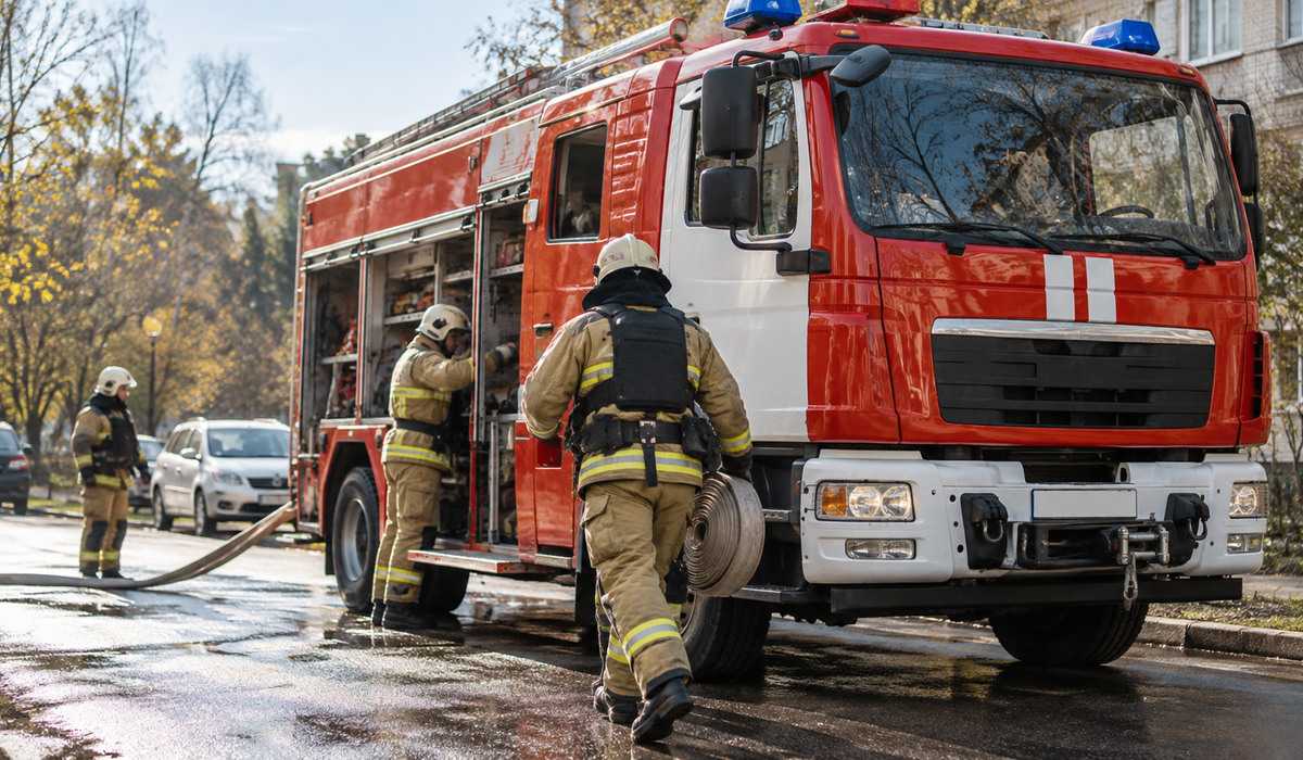 Пожар вспыхнул в кафе в Шымкенте
