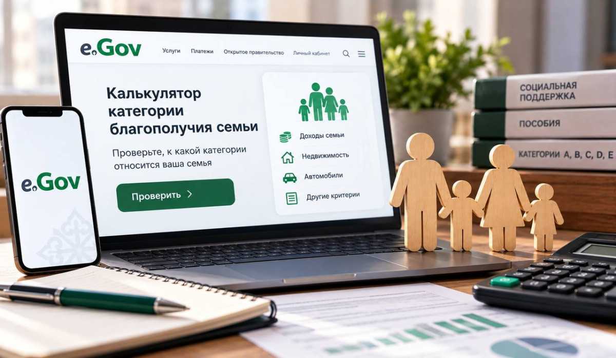 Калькулятор для проверки категории благополучия семей появится на eGov