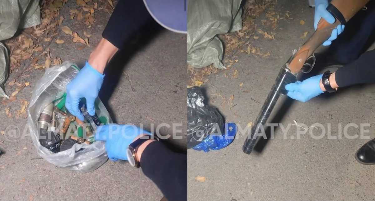 Тайник с оружием и боеприпасами нашли в частном секторе Алматы