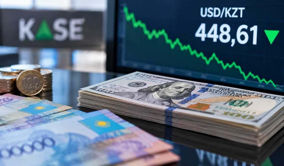 Курс доллара в Казахстане опустился ниже 450 тенге