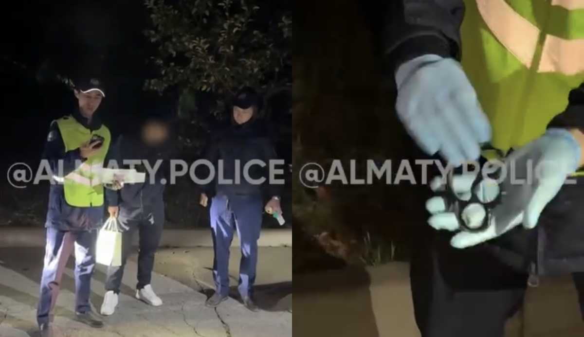 Парня с кастетом задержали в одном из парков Алматы
